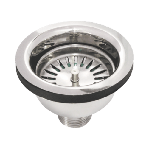 Realbath Round Shaped Premium Stainless Steel S.S Kitchen Sink Coupling for Home - Chrome Finish, Rust-Free, Corrosion-Resistant, Durable (4 Inches)