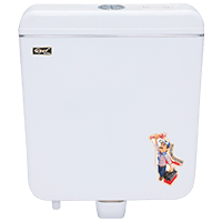 Realbath Apple Dual Flushing Cistern for Toilet with 4/8 Ltr Water Capacity/Flushing Cistern for Bathroom/Polypropylene Toilet Flush Tank