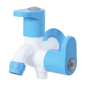 Real PTMT 2 IN 1 Bib Cock Tap with Flange Royal Series