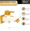 Real PTMT 2 IN 1 Bib Cok With Flange Tap with Flange Smart Square 90 Degree Angle