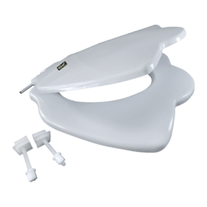 Anglo Indian Set Cover Super Round Toilet Seat Cover (White)