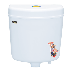 Realbath Edge + Centerpush Flushing Cistern for Toilet with 5/10 Ltr Water Capacity/Flushing Cistern for Bathroom/Polypropylene Toilet Flush Tank