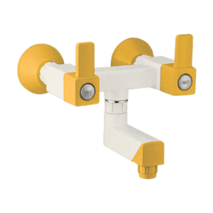 Real PTMT Wall Mixer With Flange Tap with Flange Smart Square 90 Degree Angle